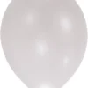 LED-ilmapallo 27 cm hopeanvärinen 5 kpl/pss