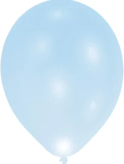 LED-ilmapallo 27 cm vaaleansininen 5 kpl/pss