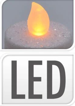 LED lämpökynttilä valkoinen 4 kpl/pkt