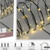 LED-valonauha musta 24 ledia lämmin valkoinen paristokäyttöinen