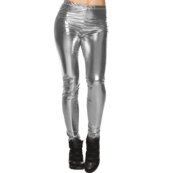Legginsit hopeanväriset M