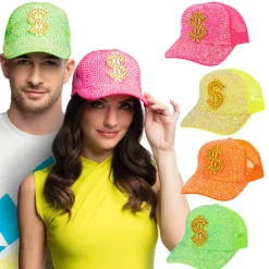 Lippis Dollari neonväreillä, 4 erilaista
