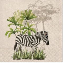 Lounaslautasliina 33 x 33 cm eko seepra 20 kpl/pkt
