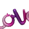 LOVE kirjaimet pinkki-lila puhallettava foliopallo