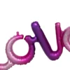 LOVE kirjaimet pinkki-lila puhallettava foliopallo