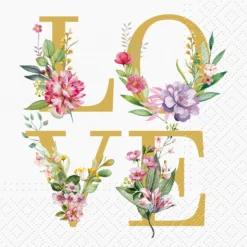 LOVE pieni lautasliina 25 x 25 cm 20 kpl/pkt