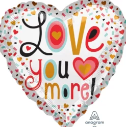Love you confetti foliopallo