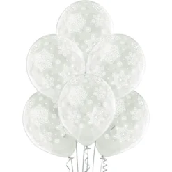 Lumihiutaleet ilmapallo 30 cm 6 kpl/pss