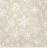Lumitähdet lautasliina beige 33 x 33 cm 20 kpl/pkt