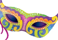 Mardi gras-silmikko muotofoliopallo
