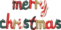 Merry Christmas ilmatäytteinen foliopallo