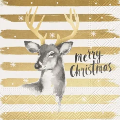 Merry Christmas kauris lautasliina 33 x 33 cm 20 kpl/pkt