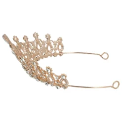 Metallinen tiara ruusukullanvärinen