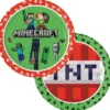 Minecraft suuri pahvilautanen 23 cm 8 kpl/pkt