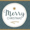 Mini joulukortti - Merry Christmas