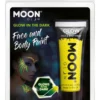 Moon kasvovärituubi pimeässä hohtava keltainen 12 ml