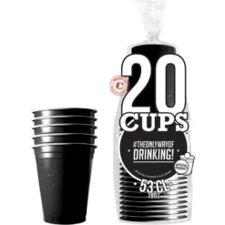 Muovimuki konepestävä musta 530 ml 20 kpl/pkt