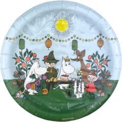Muumi pahvilautanen 23 cm 8 kpl/pkt