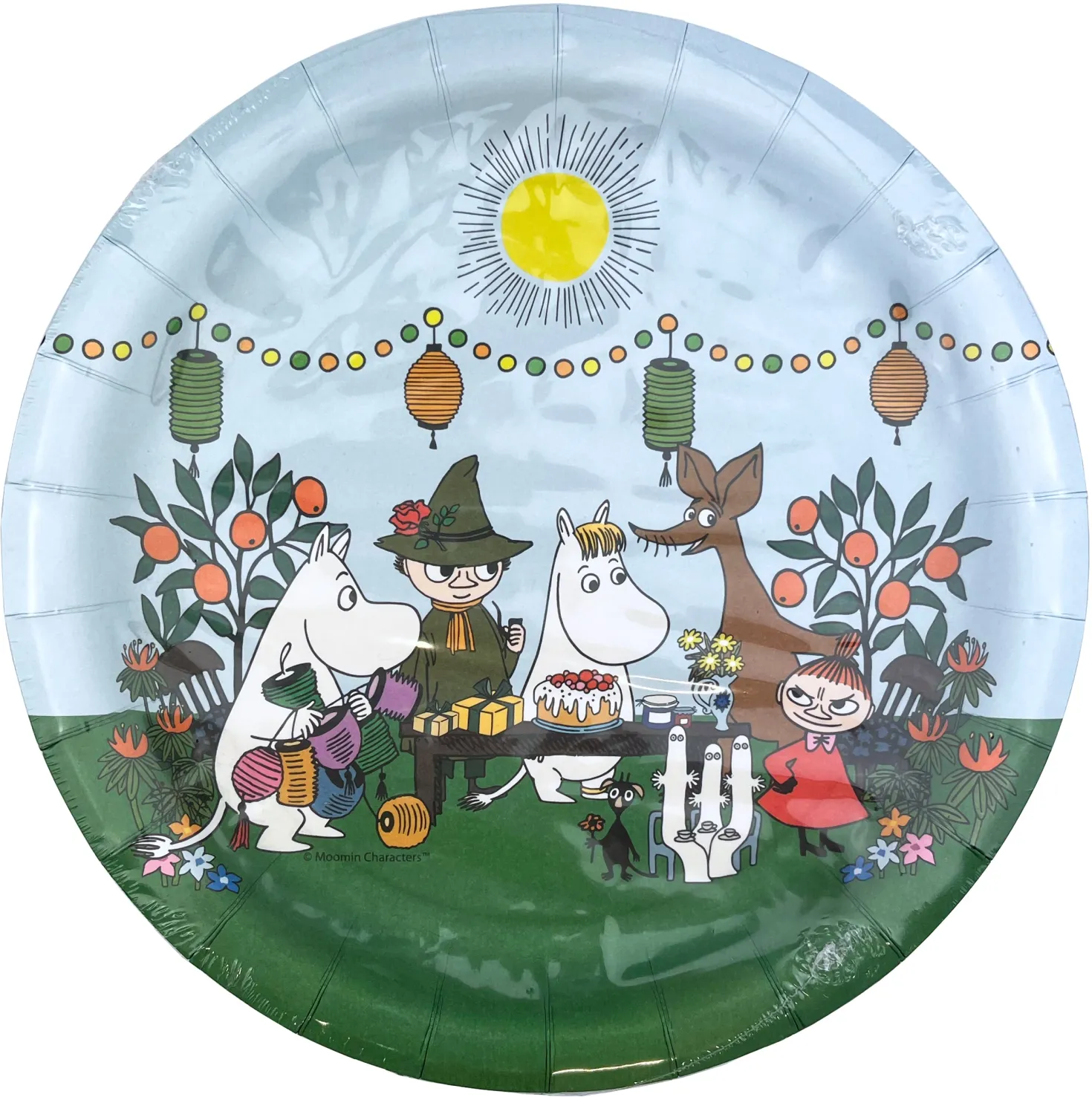Muumi pahvilautanen 23 cm 8 kpl/pkt