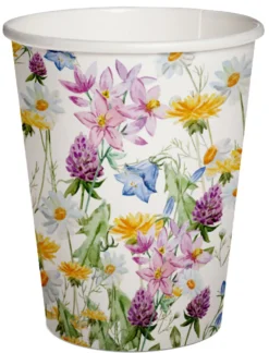 Niittykukat pahvimuki 250 ml 8 kpl/pkt