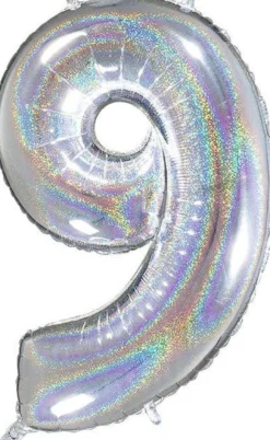 Numerofolio 9 hologrammi hopea 70 cm