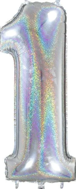 Numerofolio 1 hologrammi hopea 70 cm