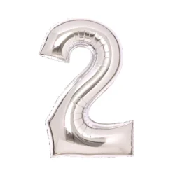 Numerofolio 2 hopeanvärinen 66 cm