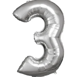 Numerofolio 3 hopeanvärinen 86 cm