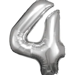 Numerofolio 4 hopeanvärinen 86 cm
