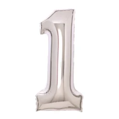 Numerofolio 1 hopeanvärinen 66 cm