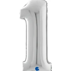 Numerofolio 1 hopeanvärinen 70 cm