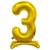 Numerofolio 3 jalustalla kullanvärinen 74 cm