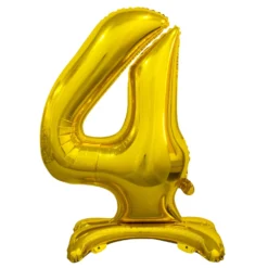 Numerofolio 4 jalustalla kullanvärinen 74 cm