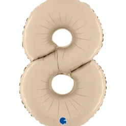 Numerofolio 8 kermanvärinen 70 cm