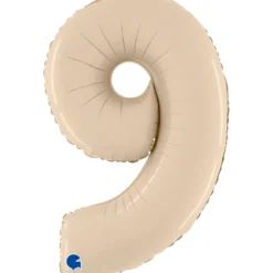 Numerofolio 9 kermanvärinen 70 cm