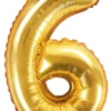Numerofolio 6 kullanvärinen ilmatäytteinen 35 cm