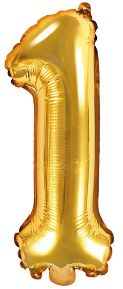 Numerofolio 1 kullanvärinen ilmatäytteinen 35 cm