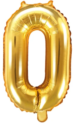 Numerofolio 0 kullanvärinen ilmatäytteinen 35 cm