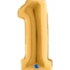 Numerofolio 1 kullanvärinen puhallettava 35 cm