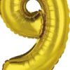 Numerofolio 9 kullanvärinen puhallettava 35 cm