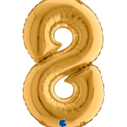 Numerofolio 8 kullanvärinen puhallettava 35 cm