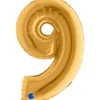 Numerofolio 9 kullanvärinen puhallettava 35 cm