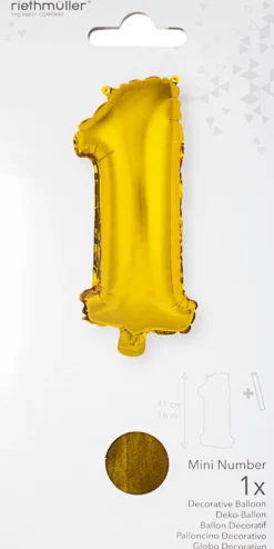 Numerofolio 1 kullanvärinen puhallettava 35 cm