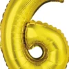 Numerofolio 6 kullanvärinen puhallettava 35 cm