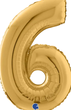 Numerofolio 6 kulta 70 cm