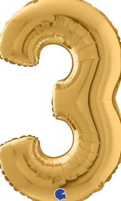 Numerofolio 3 kulta 70 cm