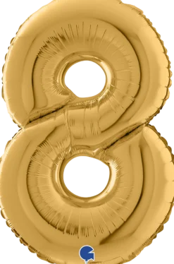 Numerofolio 8 kulta 70 cm