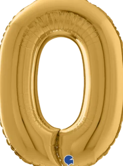 Numerofolio 0 kulta 70 cm