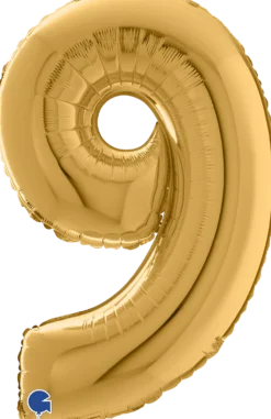 Numerofolio 9 kulta 70 cm