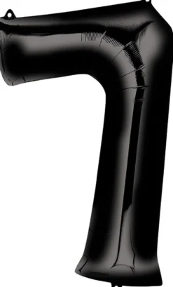 Numerofolio 7 musta 86 cm